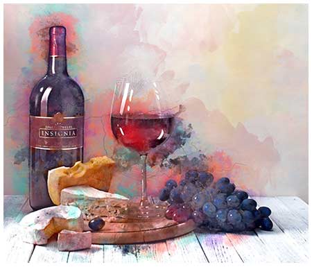 Wine Painting watercolor