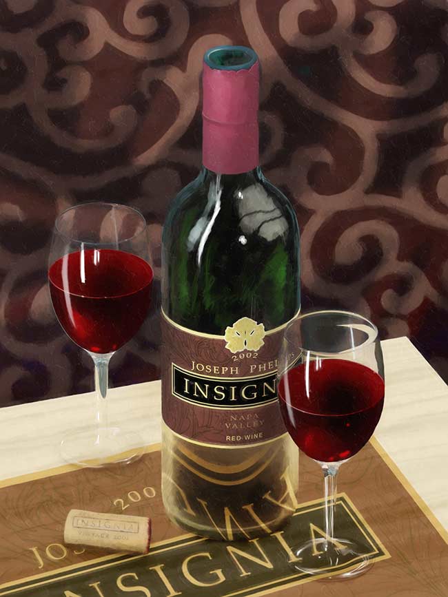 wine art on canvas