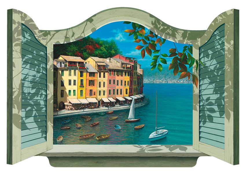 Painting of Portofino Itily